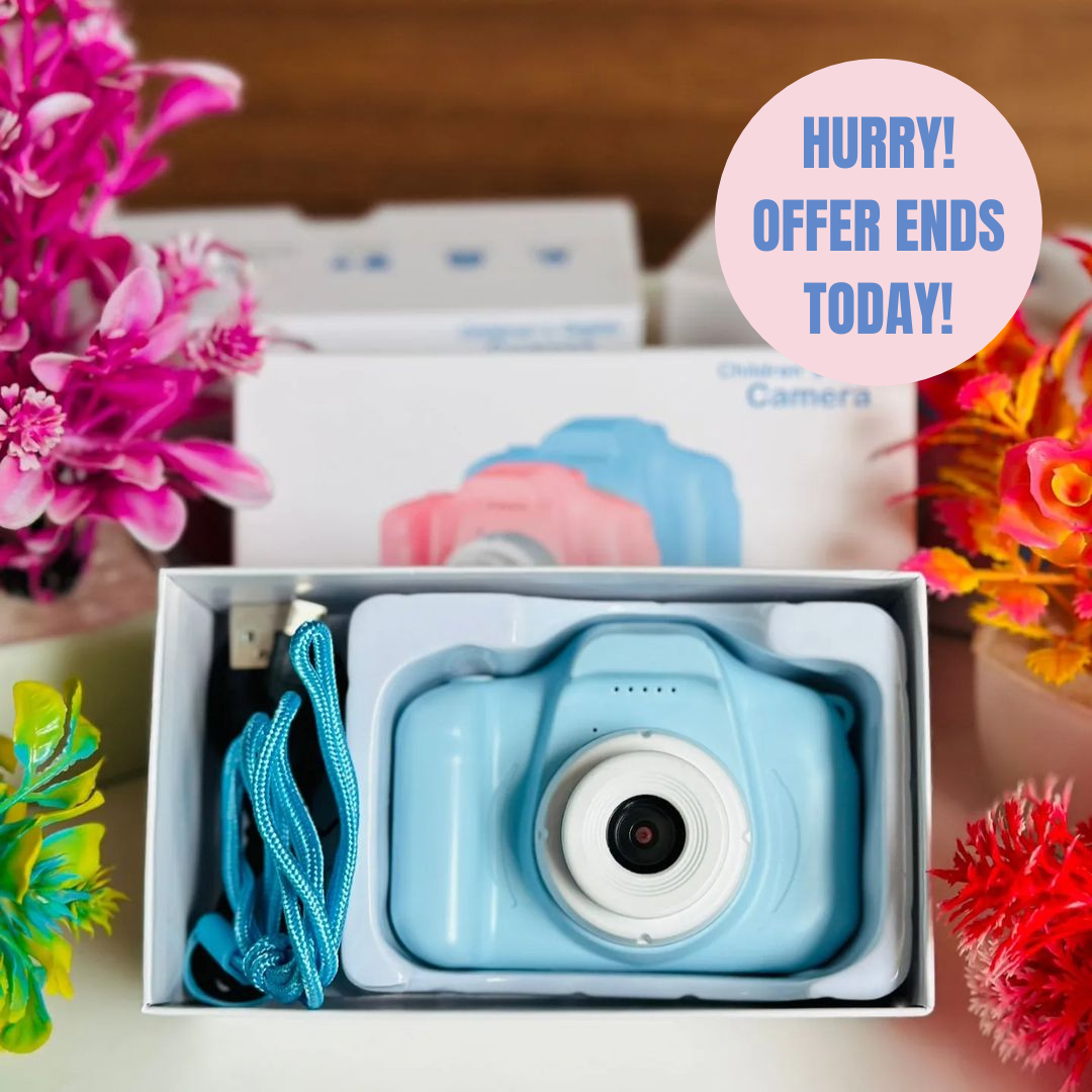 PicPop™ Mini Camera + 32GB Card - Sky Blue